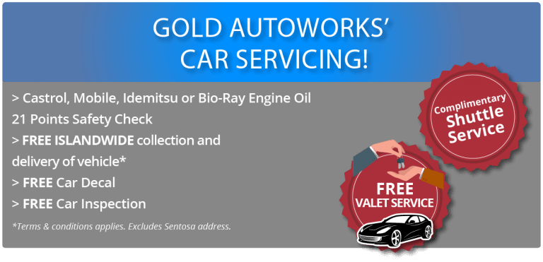 Car Services Promotion Package Singapore - Gold Autoworks